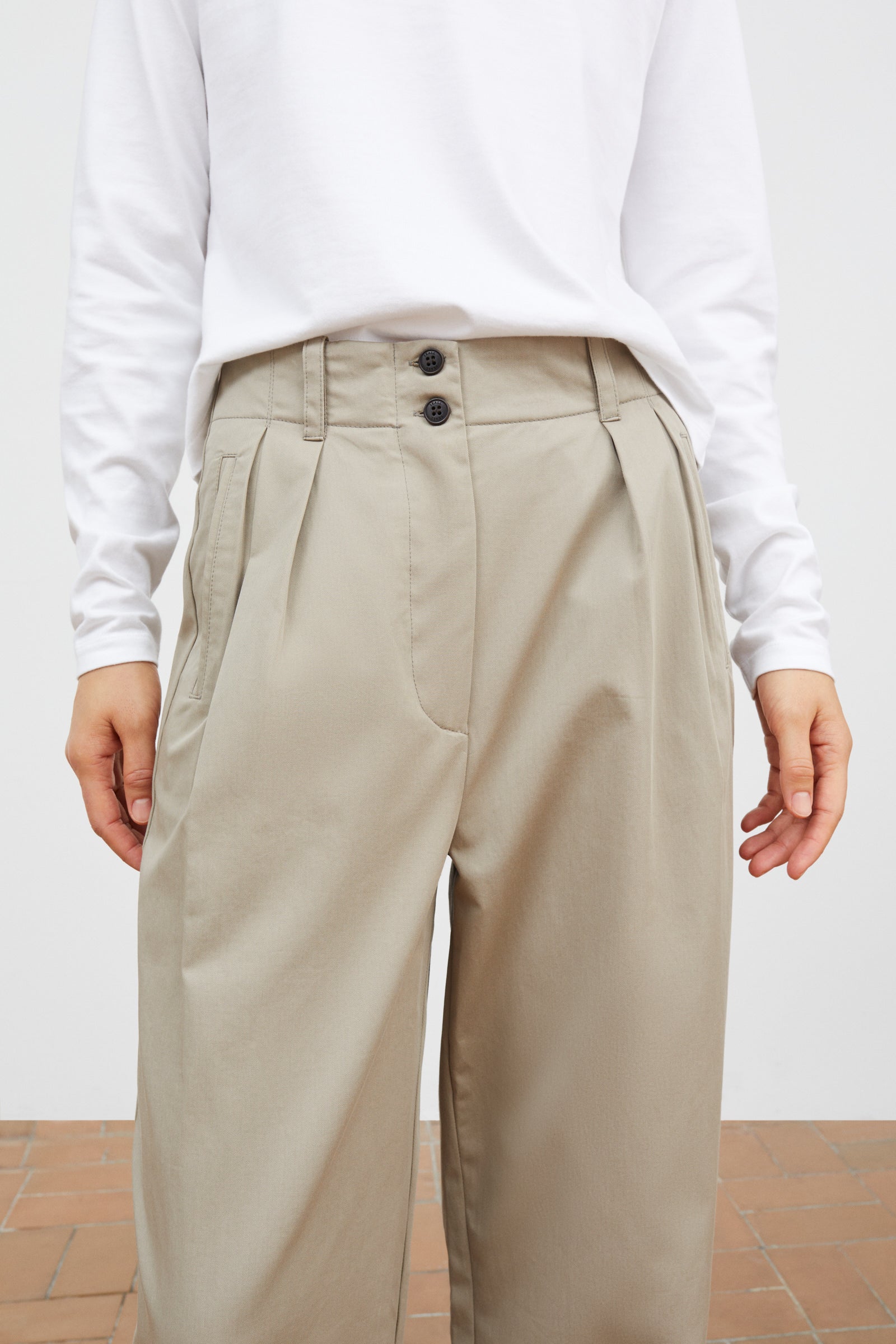 Skall Studio Painter trousers Trousers Stone moss